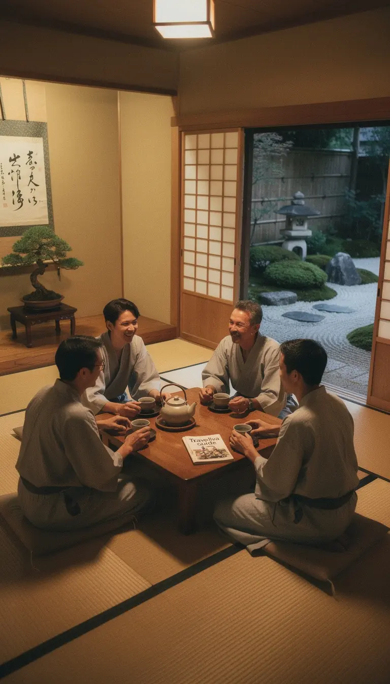 A modern car parked near a famous landmark, with tourists exploring the vibrant city streets of Japan.